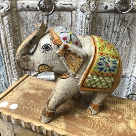 kh28 245 b indian accessory gift painted wooden elephants main