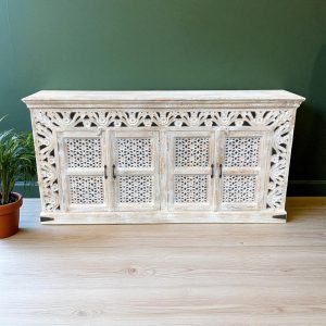 kh28 247 indian furniture floral jali sideboard main