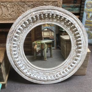 kh28 252 indian furniture circular spindle mirror main