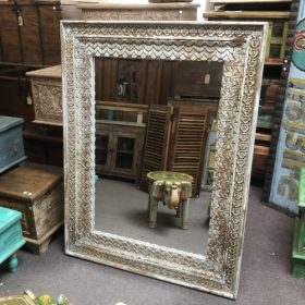 kh28 253 indian furniture large grey mirror right