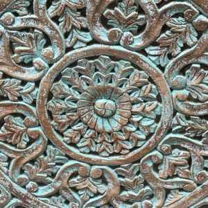 kh28 255 indian furniture circular carved wall panel intricate