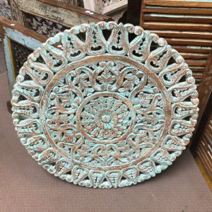 kh28 255 indian furniture circular carved wall panel main