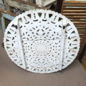kh28 255 indian furniture circular carved wall panel back