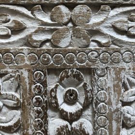 kh28 257 indian furniture carved 4 mirror frame floral