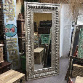 kh28 259 indian furniture full length spindle mirror tall