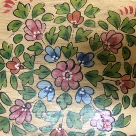 kh28 261 a indian furniture vibrant hand painted bajot artwork