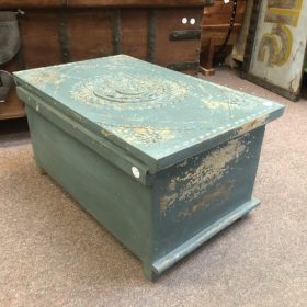 kh28 m 11618 indian furniture heather blue storage trunk small