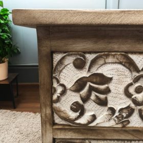 kh28 m 12723 indian furniture mango wood bedside cabinet nightstand