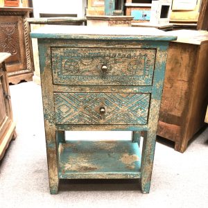 kh28 m 19475 indian furniture small turquoise table main