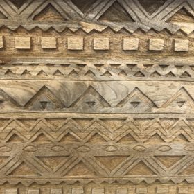 kh28 m 22857 indian furniture aztec carved trunk chest