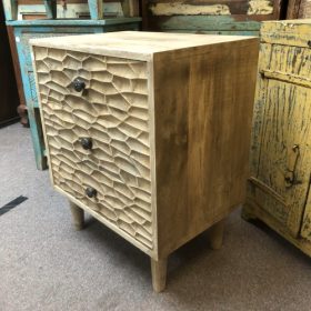 kh28 m 22890 indian furniture honeycomb fronted drawers natural