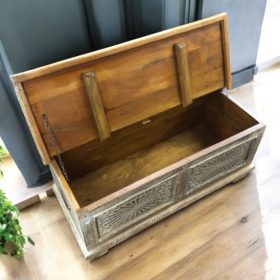 k83 7111 indian furniture stunning carved trunk storage
