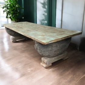 k83 7141 indian furniture one of a kind coffee table blue
