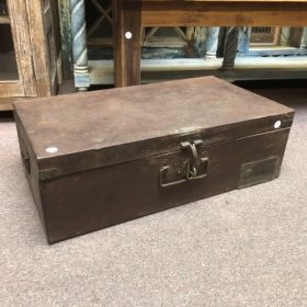 k83 7161 b indian furniture vintage 'steamer' trunks metal