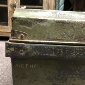k83 7161 c indian furniture vintage 'steamer' trunks metal
