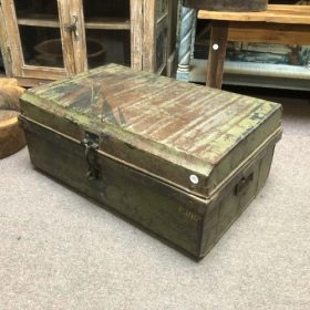 k83 7161 c indian furniture vintage 'steamer' trunks box