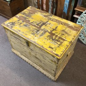 k83 7183 indian furniture dandelion storage trunk vintage