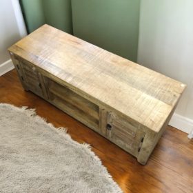 k83 7208 indian furniture petite mango tv cabinet textured