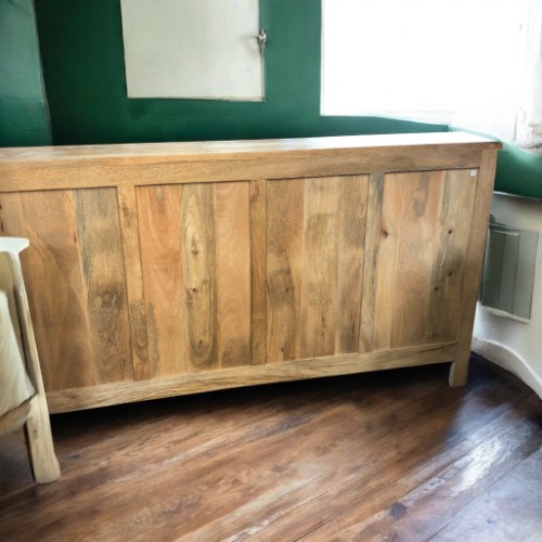 k83 7245 indian furniture 4 door shallow sideboard wide