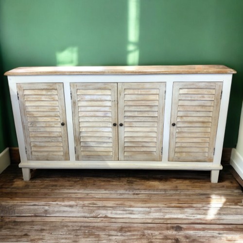 k83 7245 indian furniture 4 door shallow sideboard wooden