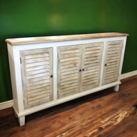 k83 7245 indian furniture 4 door shallow sideboard slender