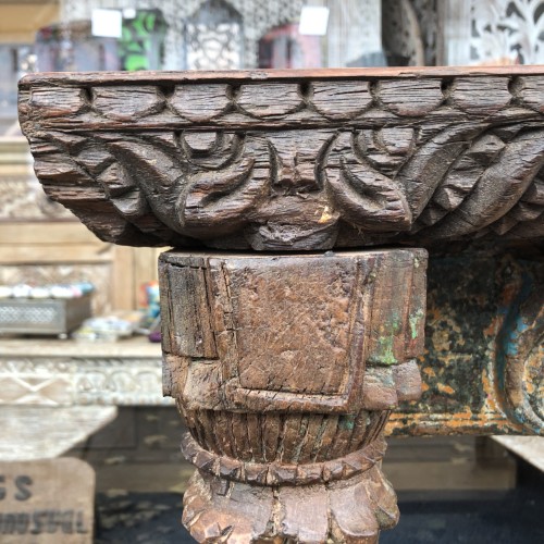 k83 7406 indian furniture corbel console carving
