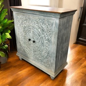 k83 8105 indian furniture circular carved cabinet main