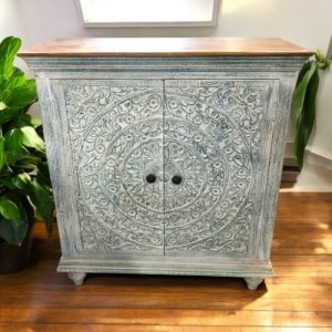 k83 8105 indian furniture circular carved cabinet wooden