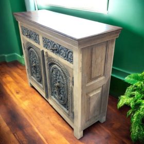 k83 8116 indian furniture 2 dr heritage sideboard silver