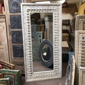 k83 8664 indian furniture large spindle mirror main