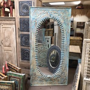 k83 8668 indian furniture large oblong mirror main