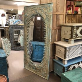 k83 8668 indian furniture large oblong mirror portrait
