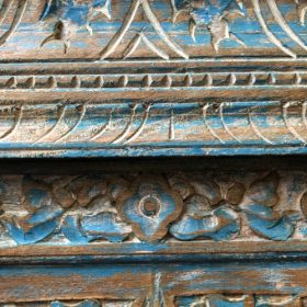 k83 8673 indian furniture vibrant turquoise mirror mango