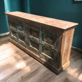 k82 4881 indian furniture old door blue sideboard wooden