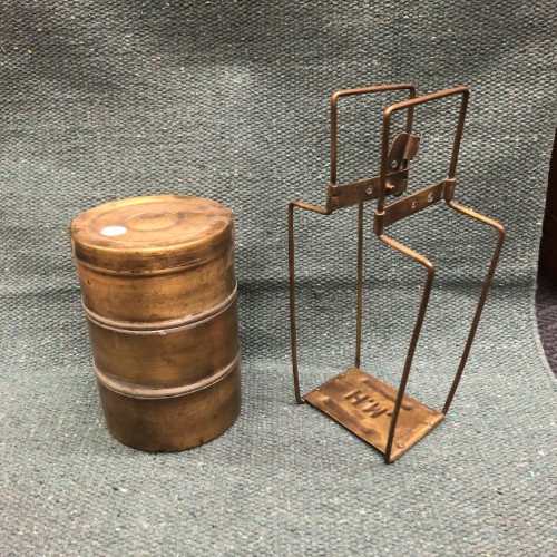 k82 4891 a indian accessory gift vintage tiffin tins copper