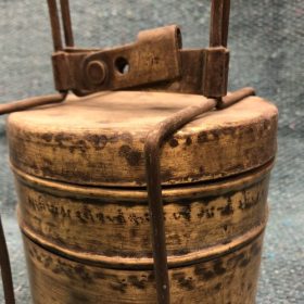 k82 4891 b indian accessory gift vintage tiffin tins double