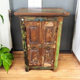 k82 4894 indian furniture small reclaimed cabinet wooden