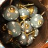 k82 4897 a indian accessory gift knobs grey with spots drawer