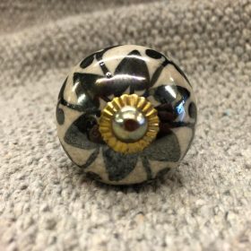 k82 4897 b indian accessory gift knobs black floral main