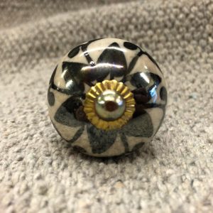 k82 4897 b indian accessory gift knobs black floral main