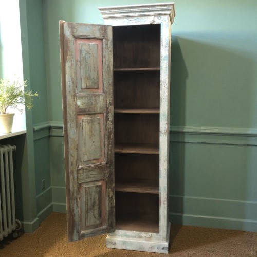 k82 4902 indian furniture eggshell tall slim cabinet shelves