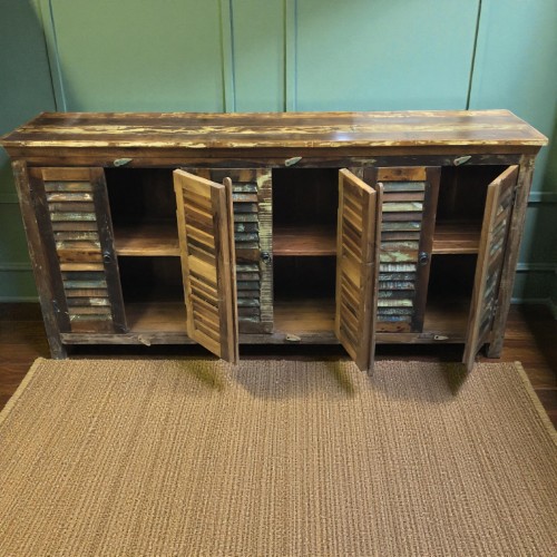 k82 7420 indian furniture large shutter sideboard storage