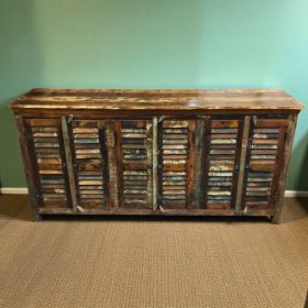 k82 7420 indian furniture large shutter sideboard wooden