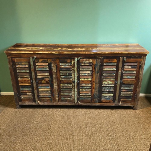 k82 7420 indian furniture large shutter sideboard wooden