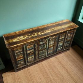 k82 7420 indian furniture large shutter sideboard recycled