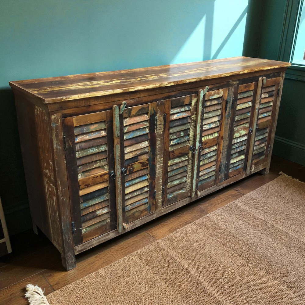 k82 7420 indian furniture large shutter sideboard main