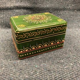 k82 7835 green indian accessory gift hand painted wooden boxes main