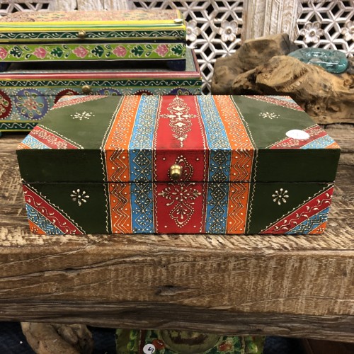 k82 7839 indian accessory gift rectangular storage box colourful