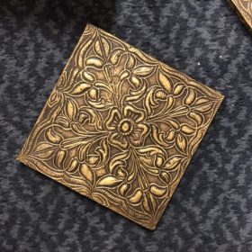 k82 7840 indian accessory gift painted wooden coasters metal