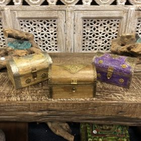 k82 7841 indian accessory gift wooden domed boxes storage